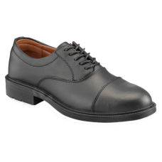 Black Plain Front Safety Shoe 